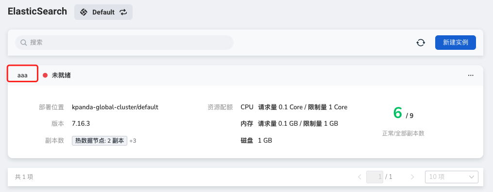 实例监控
