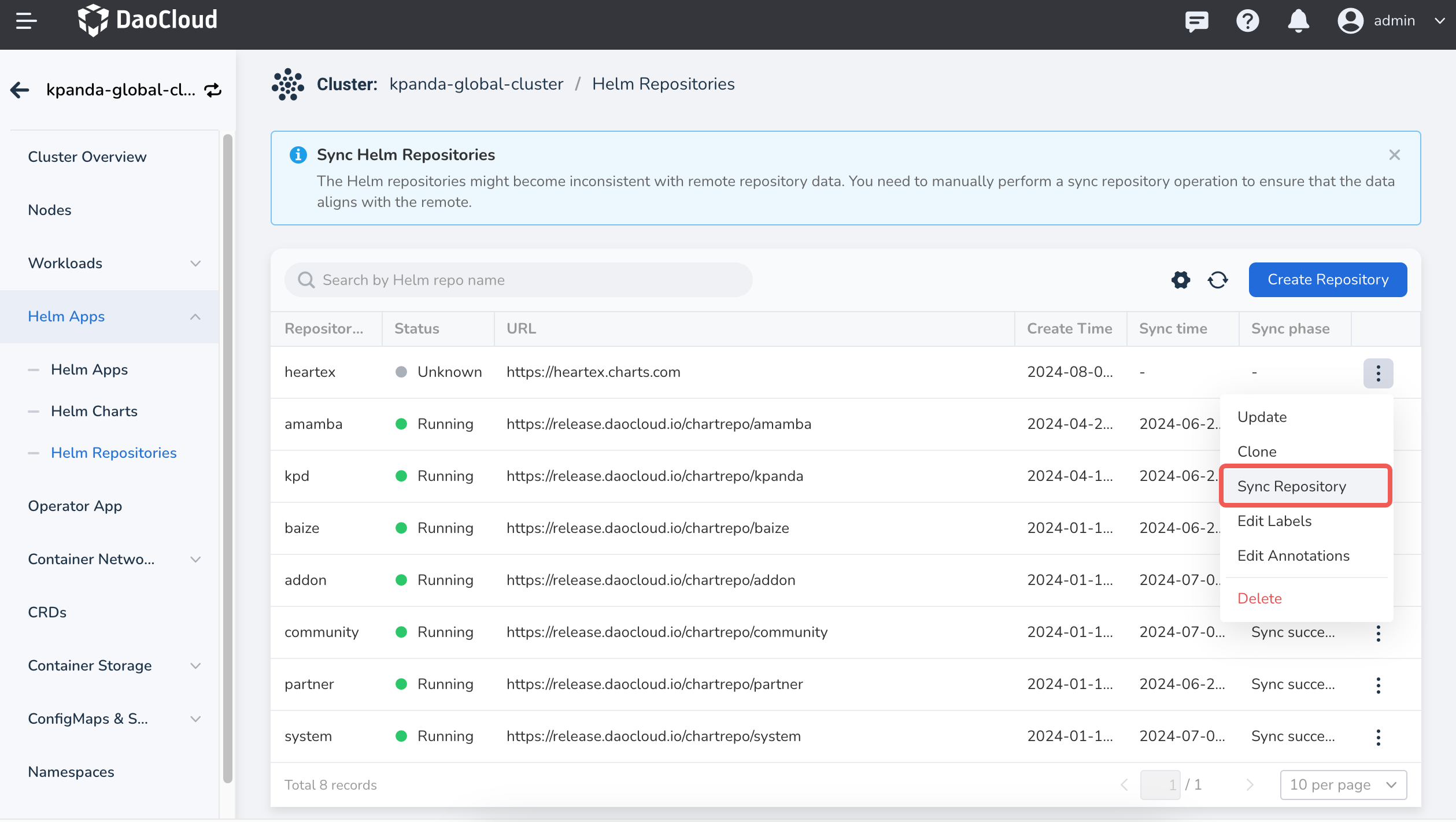 Sync Repository