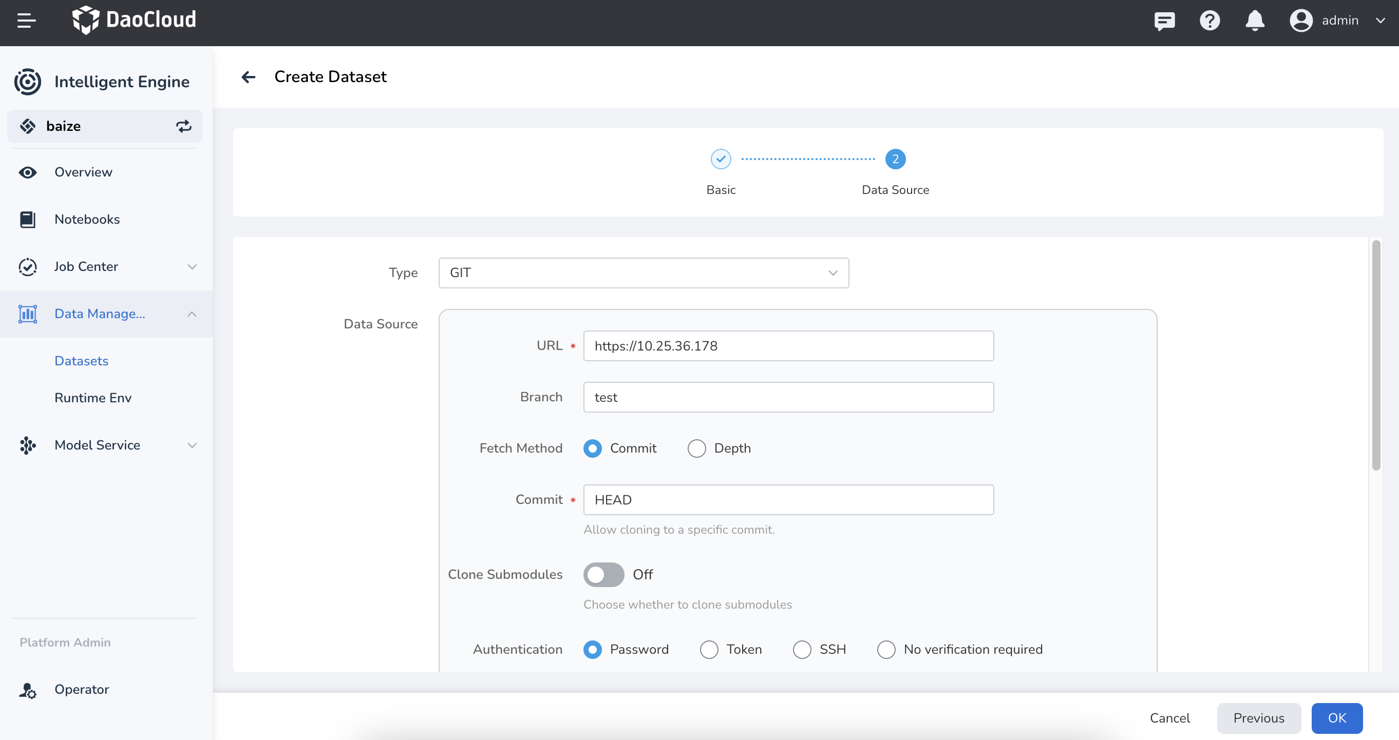 Task Resource Configuration