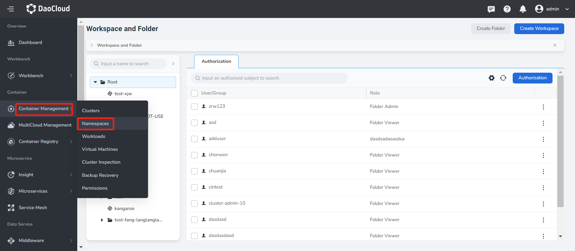 Container Management