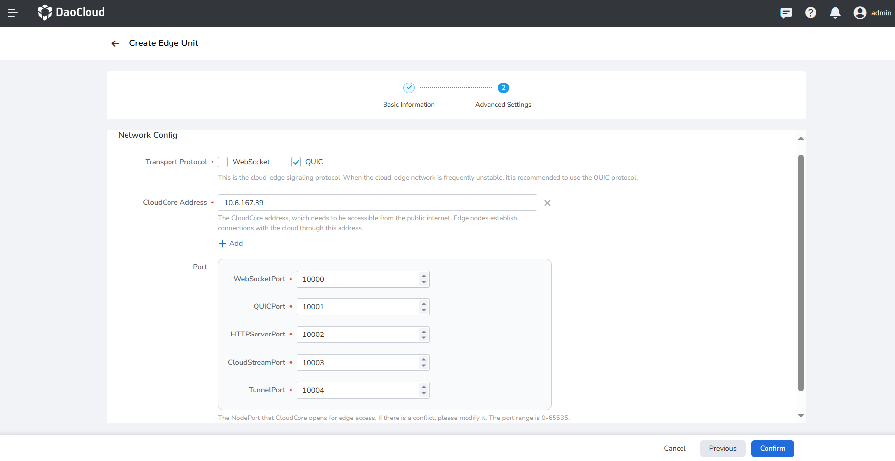 Network Config