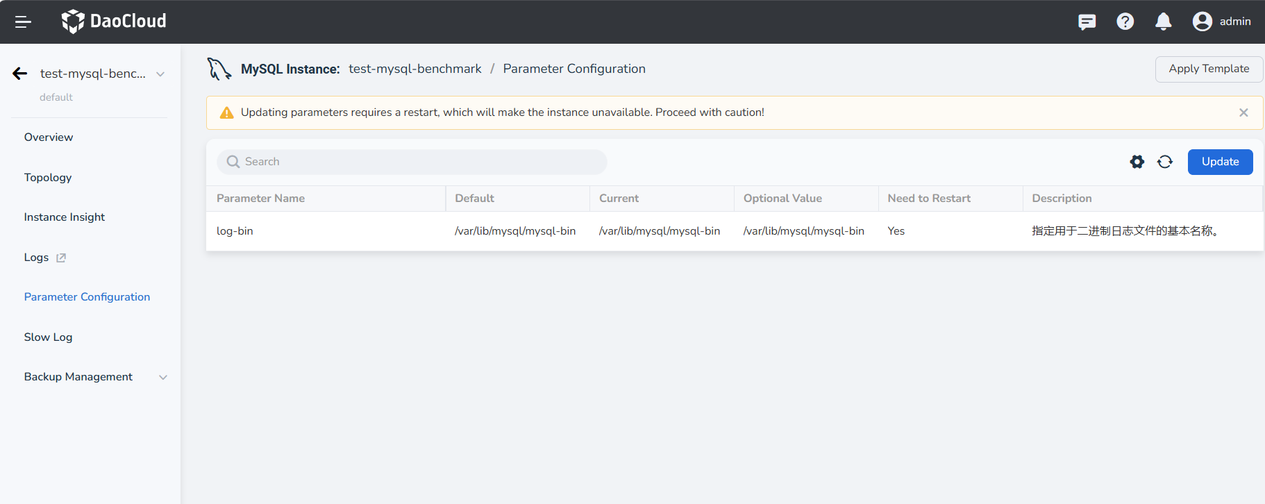 Parameter Configuration