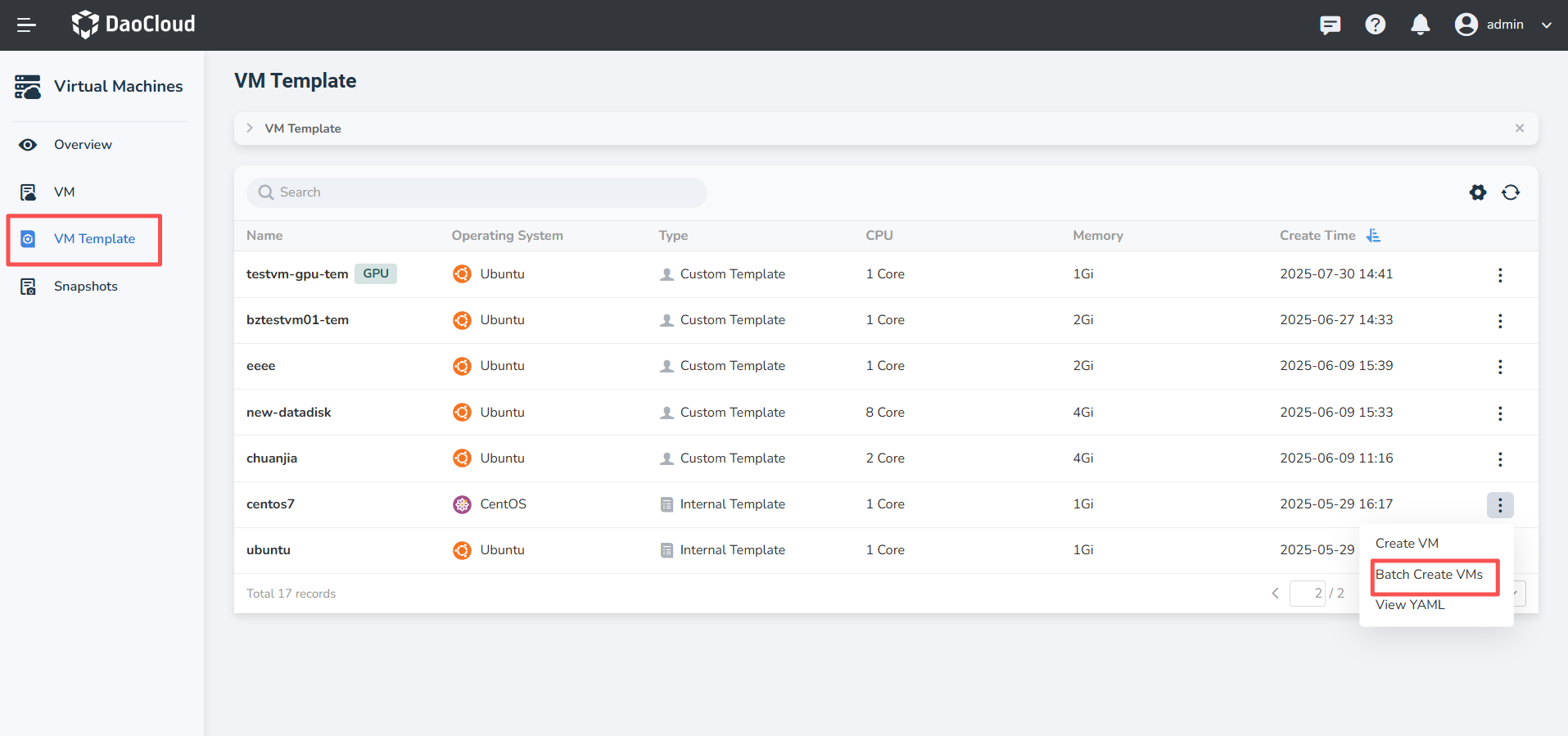 Batch Create VMs